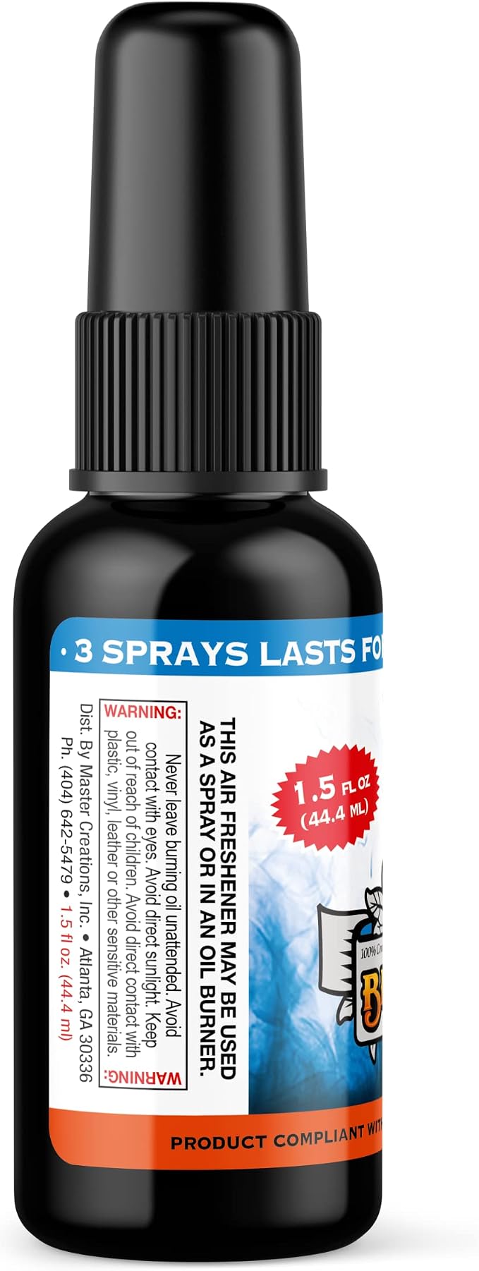(Blueberry, 1 Pack) Concentrated Air Freshener for Room and Car Spray - Oil-Based Diffuser Spray Bottle - Long-Lasting Bathroom Spray, Car Freshener, & Odor Eliminator Spray