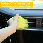 Car Cleaning Gel for Car Cleaning Putty Car Slime for Cleaning Car Detailing Putty Detail Tools Car Interior Cleaner Car Cleaning Kits Car Accessories Blue Yellow (2Pack)