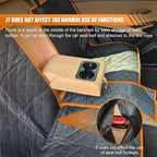 Car Back Seat Cover for Dog, Waterproof Nonslip Car Seat Protector for Pet Kids, Pet Bench Backseat Cover for Cars SUVs Trucks, 53" (Orange)