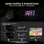 3-in-1 Wireless Carplay Adapter Magic AI Box with YouTube TikTok APPs Upgrade Wired Car Play to Wireless Support USB Drive for iPhone 10+ and Android 13+