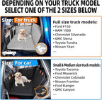 MAXFUT Dog Back Seat Extender for Truck,Dog Seat Cover Back Seat,Dogs Hammock,Hard Bottom Backseat Extender for Pet,Pet Seat Cover for F150/RAM1500/Silverado