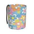 Retro Flowers Car Trash Can Small Portable Car Garbage Bag for Back Front Seat RV's Camping Accessories