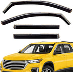 Extra Durable Window Deflectors in-Channel Window Visors Rain Guards Fit for Chevrolet (Chevy) Traverse 2018-2023, Sun Visors, Wind Vent for Shades, Exterior Car Accessories - 4pcs. AG0868
