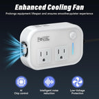 200W Car Power Inverter, 12V DC to 110V AC Car Inverte with 4 USB Ports Car Outlet Adapter, Power Inverter for Vehicles, Car Plug Adapter Outlet for Laptop Computer Charger (White)