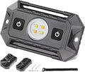 UTV Dome Light 12V Wired, Interior Dome Light with Switch Waterproof Universal LED Roll Bar Mount Roll Cage Lights Cab Map Lights for UTV Polaris RZR Ranger SXS - White/Amber