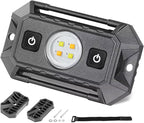 UTV Dome Light 12V Wired, Interior Dome Light with Switch Waterproof Universal LED Roll Bar Mount Roll Cage Lights Cab Map Lights for UTV Polaris RZR Ranger SXS - White/Amber