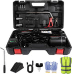 Premium 10 in 1 Electric Scissor Jack Enhanced Safety 3 Ton Car Jack Kit Automatic 12V Tire Repair Kit for Sedans SUV Tire Replacement