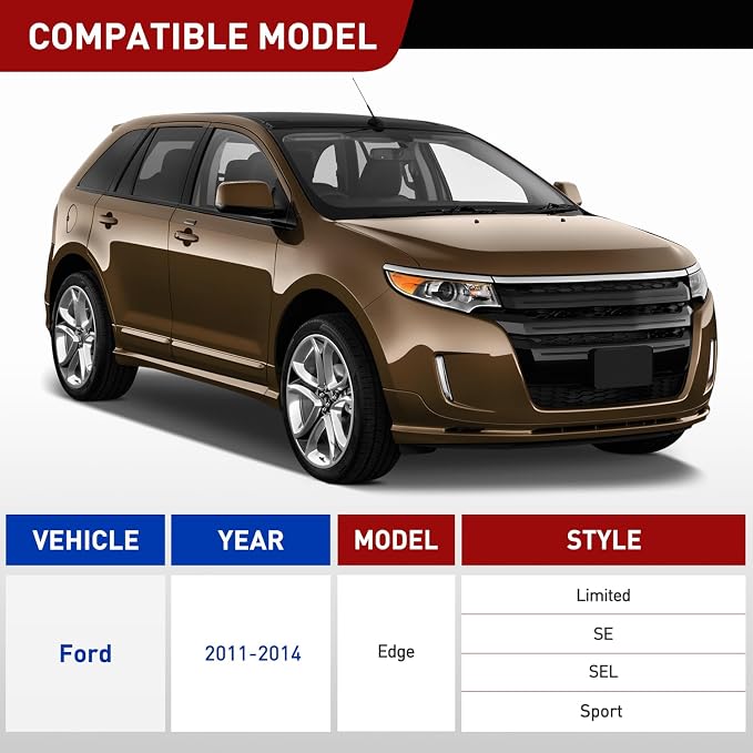 4 Pin Trailer Wiring Harness Kit 56120 Vehicle Connect Plug OEM Compatible Custom for 2011 2012 2013 2014 Ford Edge Limited SE SEL Sport Simple Fit Tow Hitch Accessories