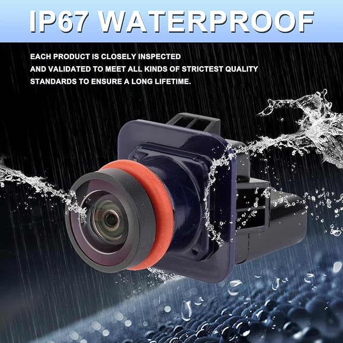 Rear View Backup Camera Compatible with Ford Taurus, Taurus Sho, Taurus Police Model 2013 2014 2015 2016 2017 2018 2019 Replaces # EG1Z-19G490-A, DG1Z19G490A