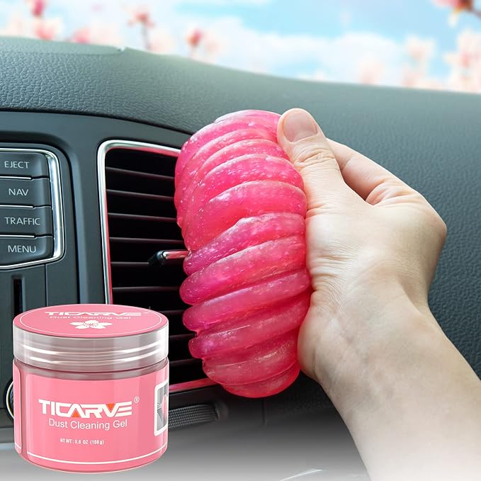 Car Cleaning Gel Detailing Putty Car Putty Auto Detailing Tools Car Interior Cleaner Cleaning Slime Car Accessories Keyboard Cleaner Rose/NT WT: 5.6 oz (160 gr)