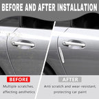 4PCS Car Door Edge Guards, Anti-Scratch Car Door Protector Trim Strip with Self Adhesive, Universal Door Guards for Cars Trucks SUVs, Exterior Car Accessories (White)