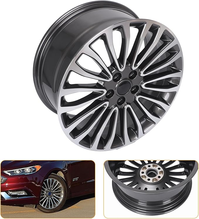 Replacement New 18'' x 8.5" Aluminum Alloy Wheel Rim Compatible with Ford Fusion 2017-2018, Factory Replacement Rim, OE Direct Replacement