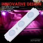Purple LED Truck Bed Light Kits with On/Off Switch, for Pickup Exterior Interior Neon Lights, Footwells, Running Boards, Cargo, Under Car, Tonneau Cover, Rail Rock Lighting - 8 PCs