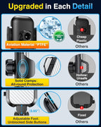 Phone Holders for Your Car Ultimate Military-Grade Car Phone Holder Mount【Patent & Safety Certs】Upgraded Shockproof Truck Air Vent Phone Mount for iPhone 17 Pro Max 16 Samsung Android,Silvery