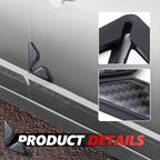 2PCS Car Door Corner Guards, Carbon Fiber Auto Front Door Edge Guards for Door Corner, Anti-Collision Car Door Corner Protector Sticker, Universal Car Accessories Decoration (Black)