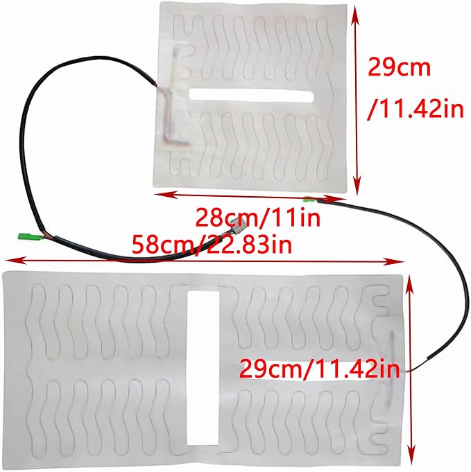 Tahoe Suburban Seat Heater Element Pad Kit LH & RH Fit for 2003-2006 Chevy Silverado 15193975
