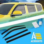 Extra Durable Window Deflectors Tape-On Window Visors Rain Guards Fit for Jeep Grand Wagoneer 2022-2026, Sun Visors, Wind Vent for Shades, Exterior Car Accessories - 4pcs. AG0638