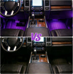 Interior car Lights,Ambient Lighting car Interior,car footwell Lights, APP Control 16 Million Colors Music Sync, DIY Mode Multicolor LED Interior Lights for Cars, Trucks, SUVs, 5V USB Power