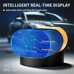 Tire Inflator Portable Air Compressor - 150PSI Portable Car Air Pump with 6000mAh Battery, Fast Inflation & Deflation Function, Digital Pressure Gauge & Auto-Off for Car, Motorcycle, Bike, Ball