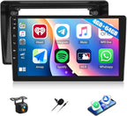 4G+64G Car Radio for Ford Explorer 2006-2010, Android 15 Car Stereo with Wireless CarPlay Android Auto 10" Touch Screen Radio with Bluetooth 5.0 GPS WiFi 32 EQ FM/RDS Backup Camera