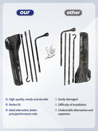 Tacoma Heavy Duty Spare Tire Tool Kit Compatible with 2005-2022 Tacoma OEM Replacement