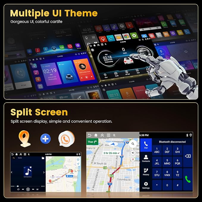 4+128GB Android 15 Car Stereo for Toyota Corolla EX 2005-2012 Wireless Carplay Android Auto, 9 Inch Incell Touch Screen Car Stereo with GPS, Backup Camera, Bluetooth, FM/RDS, EQ, WiFi, SWC | Carplay Android Auto, Mirror Link,9"Incell Touch Screen Car R...