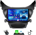 4G RAM+64G ROM Car Radio for Hyundai Elantra 2011-2013: Android 13 Head Unit Car Stereo Upgrade with Wireless Carplay Android Auto 9 inch 1280 * 800 Touchscreen GPS Bluetooth 5GWiFi Backup Camera