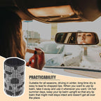 Upright Car Chapstick Holder, Bling Insulating Lip Balm Holder,Rhinestone Car Accessories for Women Interior,Suitable for Most Vehicles. (Cow)
