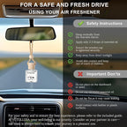 2-Pack Car Air Fresheners, Car Deodorizer, New Car Smell Air Freshener Long Lasting Hanging Car Air Freshener for Men and Women, Car Scent Diffuser by