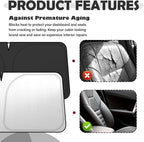 Car Windshield Sun Shade Foldable Compatible with Toyota 2016-2026 Tacoma,2026 New Sun Shade for Car Windshield,57.5×26.4 Inch Windshields Cover Suns Shades Cars Accessories