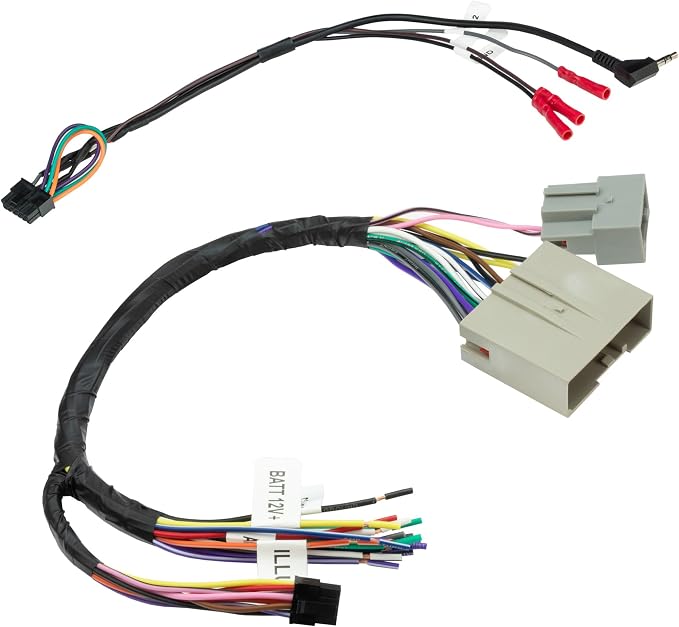 FD5K-WP Factory Stereo Replacement Interface Adapter Kit, Compatible with Select 2005-2016 Ford, Lincoln & Mercury, Car Radio Wiring Harness, Retains Steering Wheel Controls & OEM Amplifier