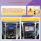 Wireless Apple Carplay 7 inch Double Din Car Stereo,IPS Touchscreen,Bluetooth 5.2,FM Car Radio,Bakcup Camera,Subwoofer Ports, Audio Receiver,Android Auto,Type-C/USB Fast Charging,GPS Navigation