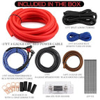 4 Gauge OFC AMP Wire Kit 2000 Watt Car Subwoofer Wiring Install kit for Amplifier Power,Radio and Speakers
