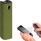 Mini Screen Cleaner Spray – Finger Proof Screen Cleaner for Smartphones, iPads, MacBooks, Laptops, Car Screens, Touchscreens – 3in1 Mist Cleaner, Microfiber Cloth and Protective Cover (Khaki)