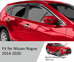 Voron Glass in-Channel Extra Durable Rain Guards for Nissan Rogue 2014-2020 SUV, Window Deflectors, Vent Window Visors, 4 Pieces - 220104
