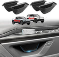 Upgrade 4PCS Front & Rear Door Side Storage Organizer fit for Rivian R1T/R1S 2026 2025 Gen2 Interior Accessories Inner Door Handle Storage Box Insert Tray ABS Material Anti-Scratch