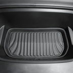 6-Piece Floor Mats & Cargo Liners Compatible with Tesla Model Y 2020-2024 5-Seat, 5D Laser Measured All-Weather Floor Liners with Trunk Frunk Mats & Door Sill Threshold Guards, Black