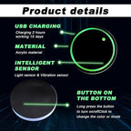 4pcs LED Car Cup Holders, Waterproof Cup Holder with 7 Colors Changing USB Charging Mat, LED Interior Atmosphere Lamp Decorations with 2pcs USB Cables for Car Truck Vehicle Accessories