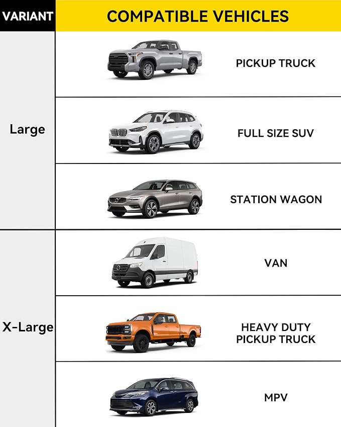 3W Windshield Cover for Ice and Snow, Waterproof Anti-Frost Windshield Snow Cover for Cars SUV/Truck/Van, Graphene-Insulated Car Accessories X-Large(78"x45")