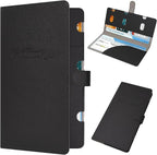 Car Registration and Insurance Holder, Vehicle Glove Box Organizer Cool Car Accessories, Car Document Holder for Cards, Driver License & Essential Document, JD-Black