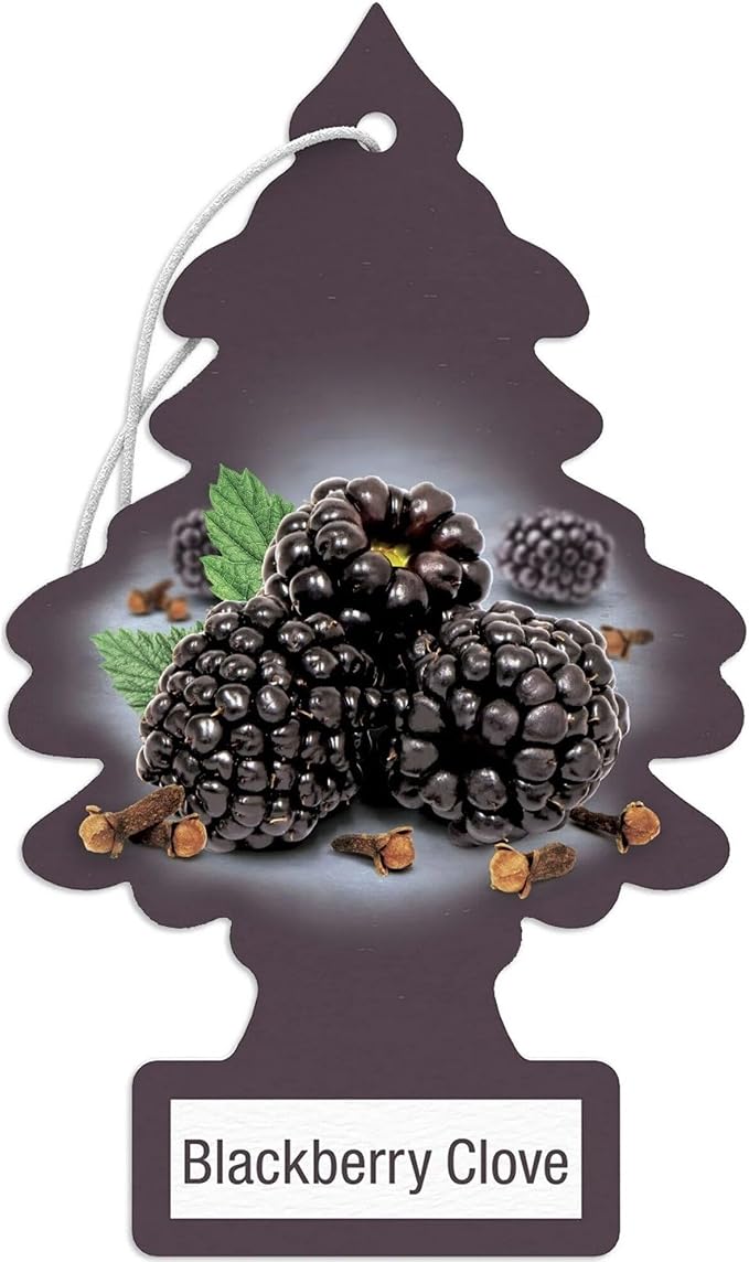 Car Air Freshener | Hanging Paper Tree for Home or Car | Blackberry Clove | Pack of 24