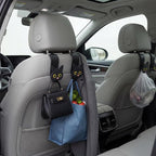Novabright 4 Pcs Black Cat Car Seat Headrest Hooks Cute Cartoon Cat Car Seat Back Organizer Vehicle Headrest Hangers Automobile Storage Accessories for Handbags Purses Grocery Bags Coats Umbrella