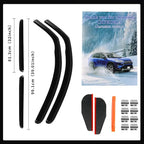 4PCS in Channel Rain Guards for Toyota Tundra Crew Max 2007 2008 2009 2010 2011 2012 2013 2014 2015 2016 2017 2018 2019 2020 2021, Vent Window Visors Shades, Durable Wind Deflectors