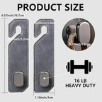 Purse Hook for Car Seat Headrest, Suede Car Purse Hook, Heavy Duty Car Hook Organizer for Handbags, Grocery Bags & Backpacks, Universal Car Hooks for SUV Truck Interior(Gray,2pcs)