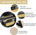 10 Pcs Car Floor Mats Full Set & Sport Leather Steering Wheel Cover 14.5-15 inch, Center Console Cover, Seat Belt Cushion, Cup Holder Coaster, Universal Automobile Interior Sets (Beige)