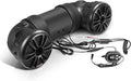 ATV25B ATV UTV Sound System - 6.5 Inch Speakers, 1.5 Inch Tweeters, Full Range, IPX5 Weatherproof, Bluetooth Remote, Built-in Amplifier, Golf Cart Compatible
