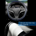 Car Steering Wheel Cover for Chevy Silverado 1500 2500 3500, Tahoe, Equinox,Traverse,Colorado, Automative Accessories for Chevy, Sporty Design,Blue