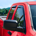Voron Glass in-Channel Extra Durable Rain Guards for Trucks Dodge Ram 1500 2009-2018 Quad Cab, Window Deflectors, Vent Window Visors, 4Pieces - 230099