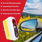 Automotive Oil Film Cleaning Brush, Upgraded Antifog & Rainproof Glass Cleaning Board, Reusable Glass Oil Film Remover for Car Windows & Windshields (White)