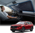 Windshield Sun Shade Umbrella for Honda CR-V - [Vinyl Coating Heat Shield] Protect Car from Sun Rays & Heat Damage Keep Cool and Protect Interior, Spring Structure Edge